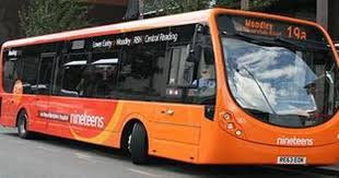 orange buses Woodley