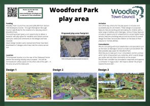 new play area at Woodford Park