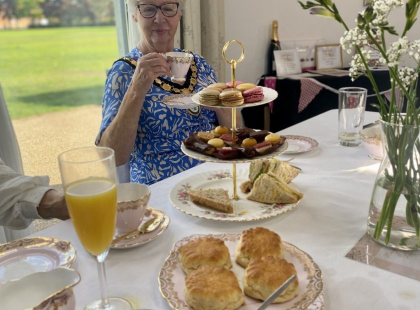 Woodley Town Mayor charity afternoon tea