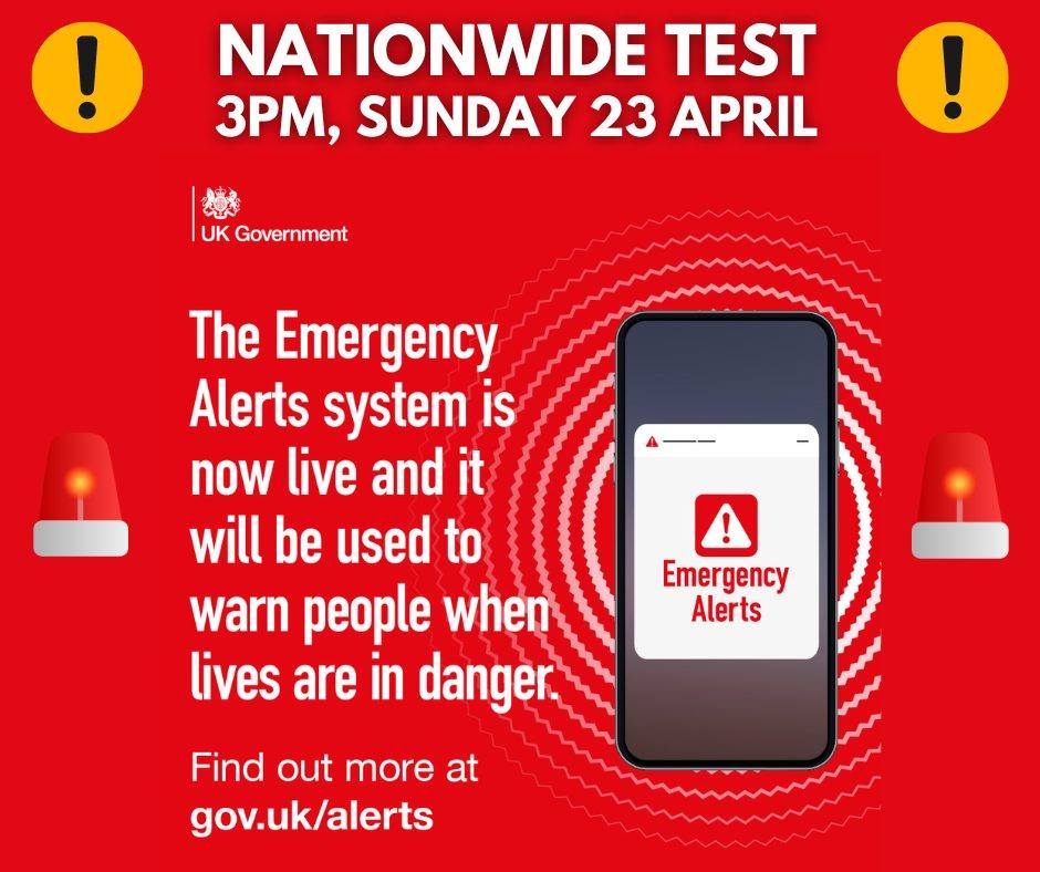 UK government national alert service