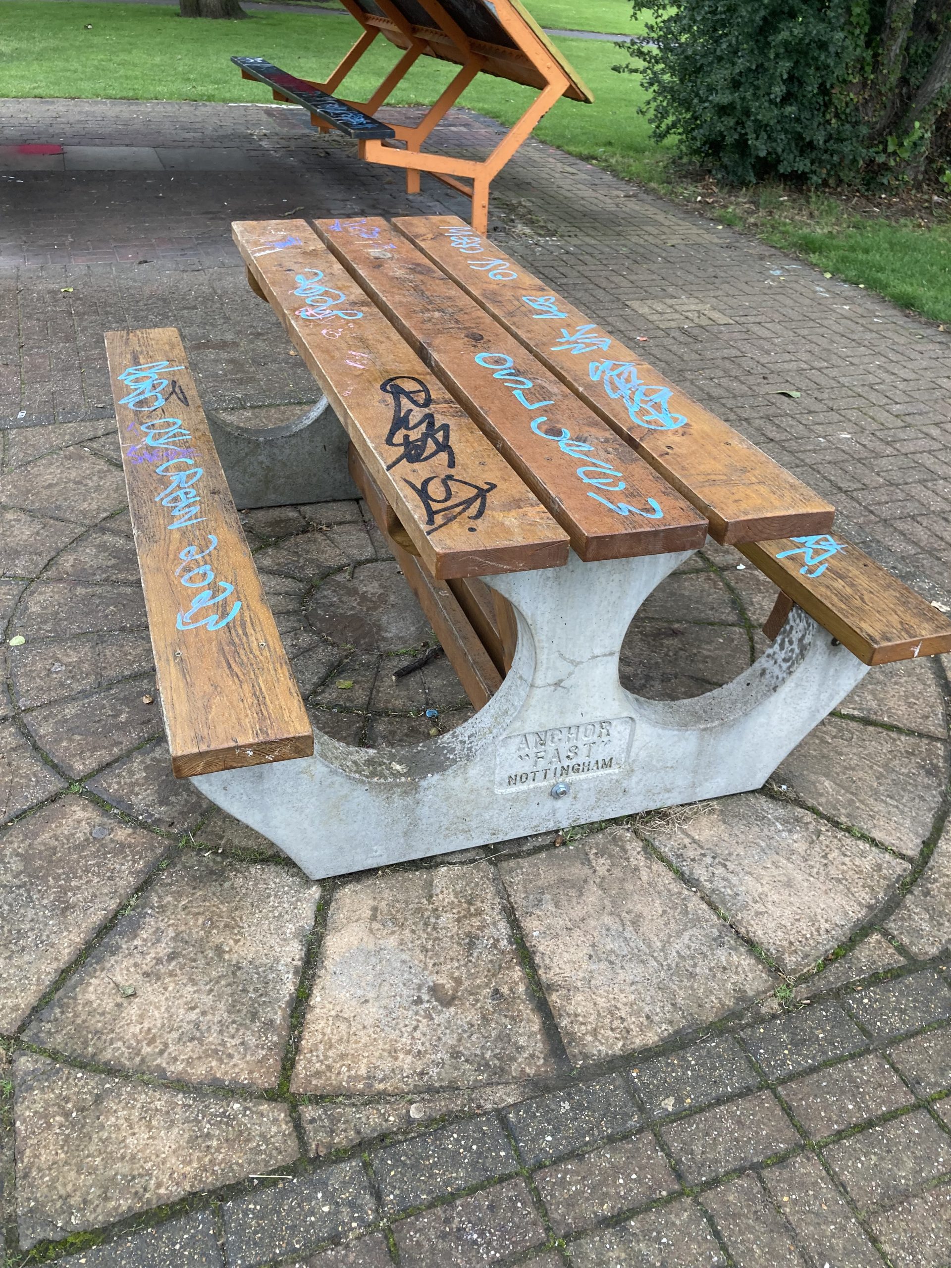 graffiti and anti social behaviour in Woodley