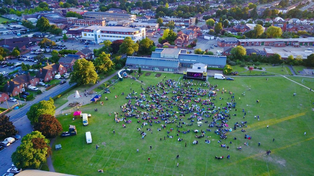 Woodley Carnival - Aerial image