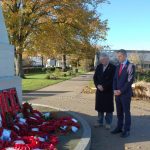 Councillor Baker and Matt Rodda MP at Woodley's World War One Centenary Memorial event