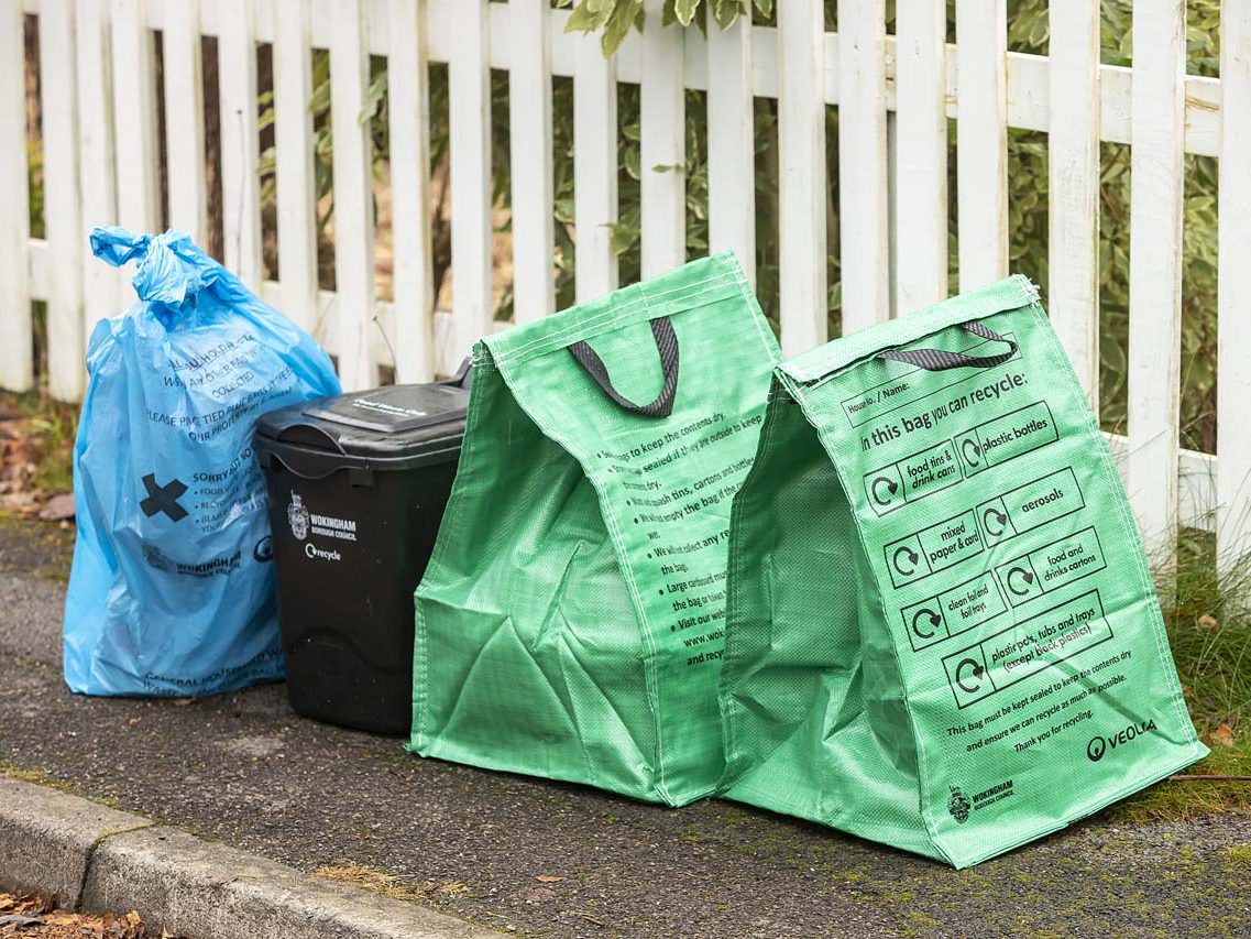 Wokingham Borough Council waste sacks and recycling bags