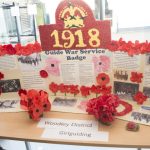 Table display at Woodley's World War One Centenary memorial event