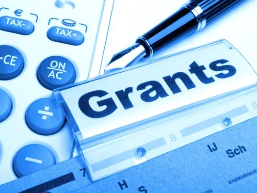 Financial grants stock image