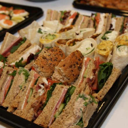 A selection of buffet style sandwiches