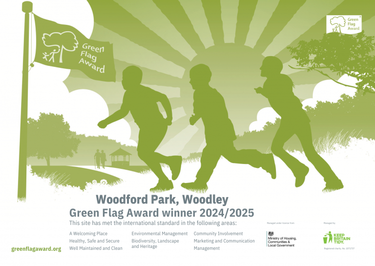 Woodford Park, Woodley, Green Flag Award 2024