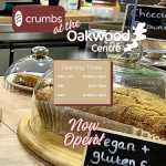 Crumbs at the oakwood centre now open
