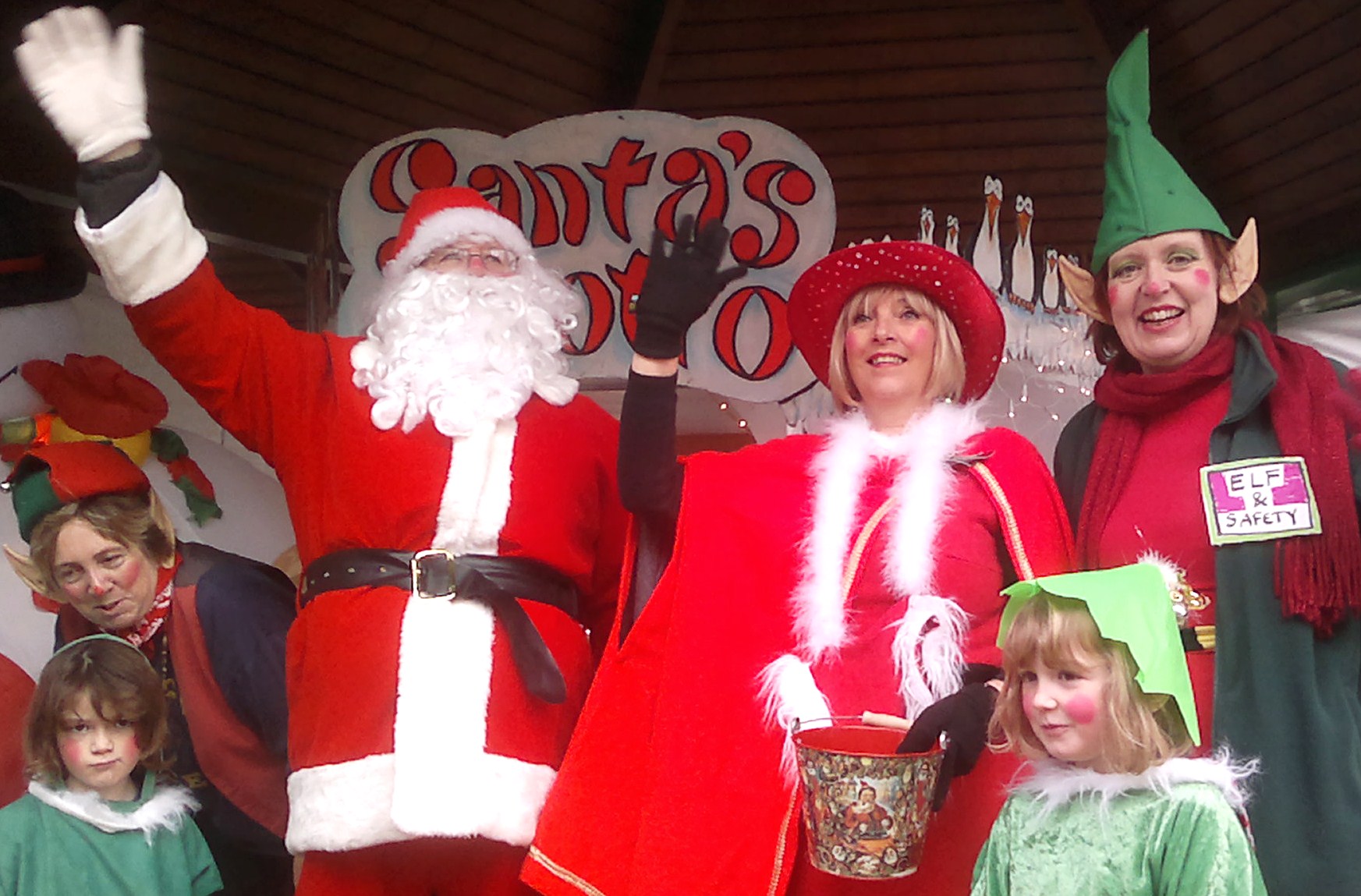 Christmas celebration in Woodley Town Centre