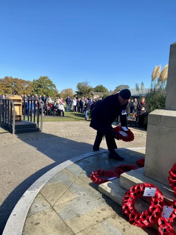 Woodley Town Council wreath laying - November 2023